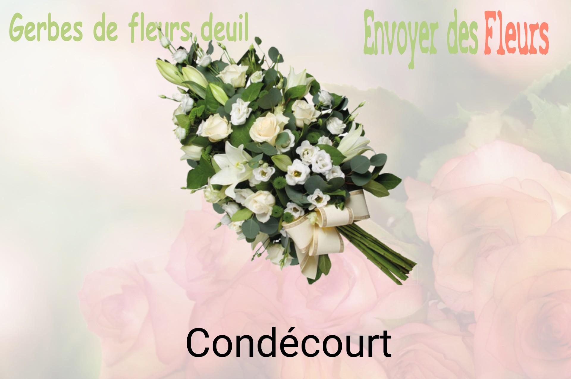 Gerbe de fleurs de deuil livrée à Condécourt